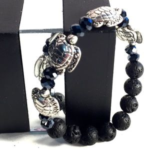 Sea Turtle Stretch Diffuser Bracelet.